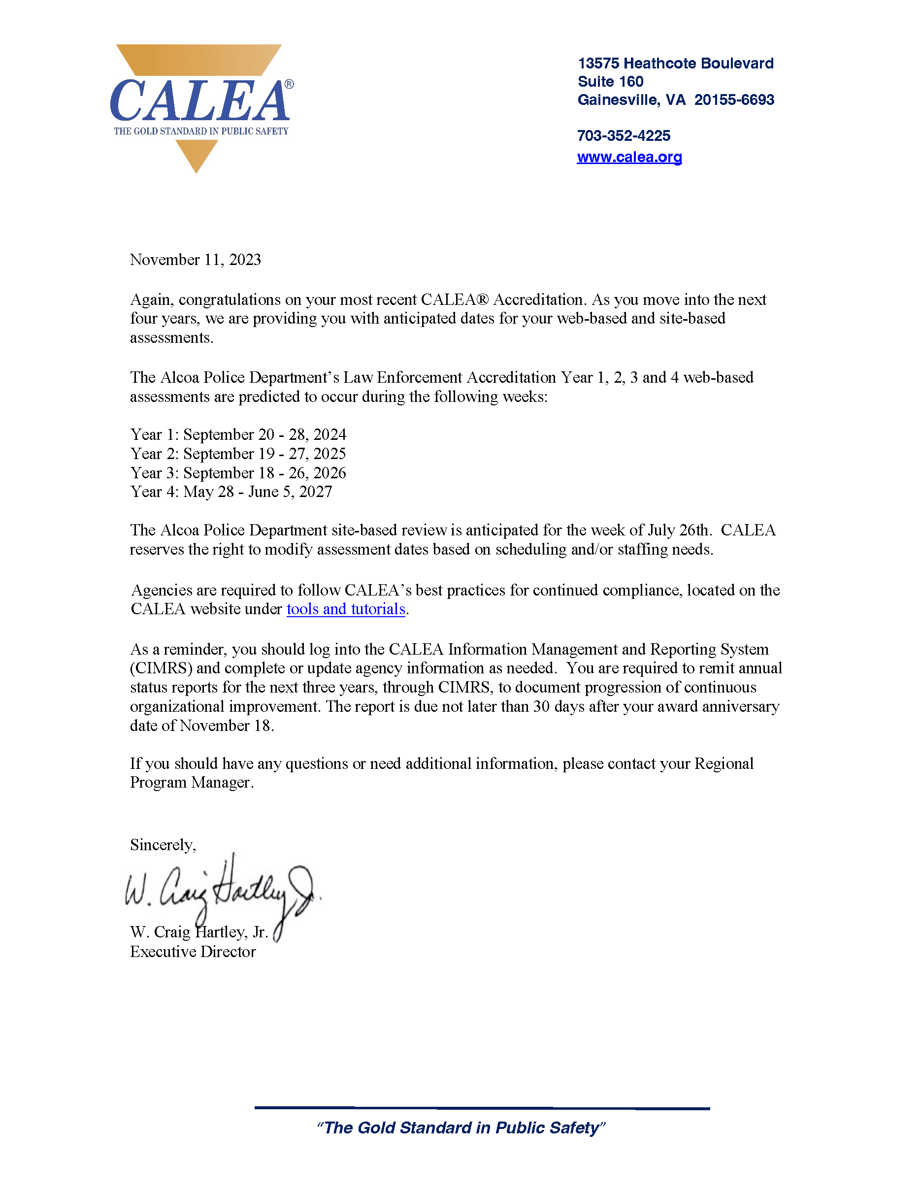 Alcoa TN - Bellevue WA CALEA Conference Award Letter_Page_2