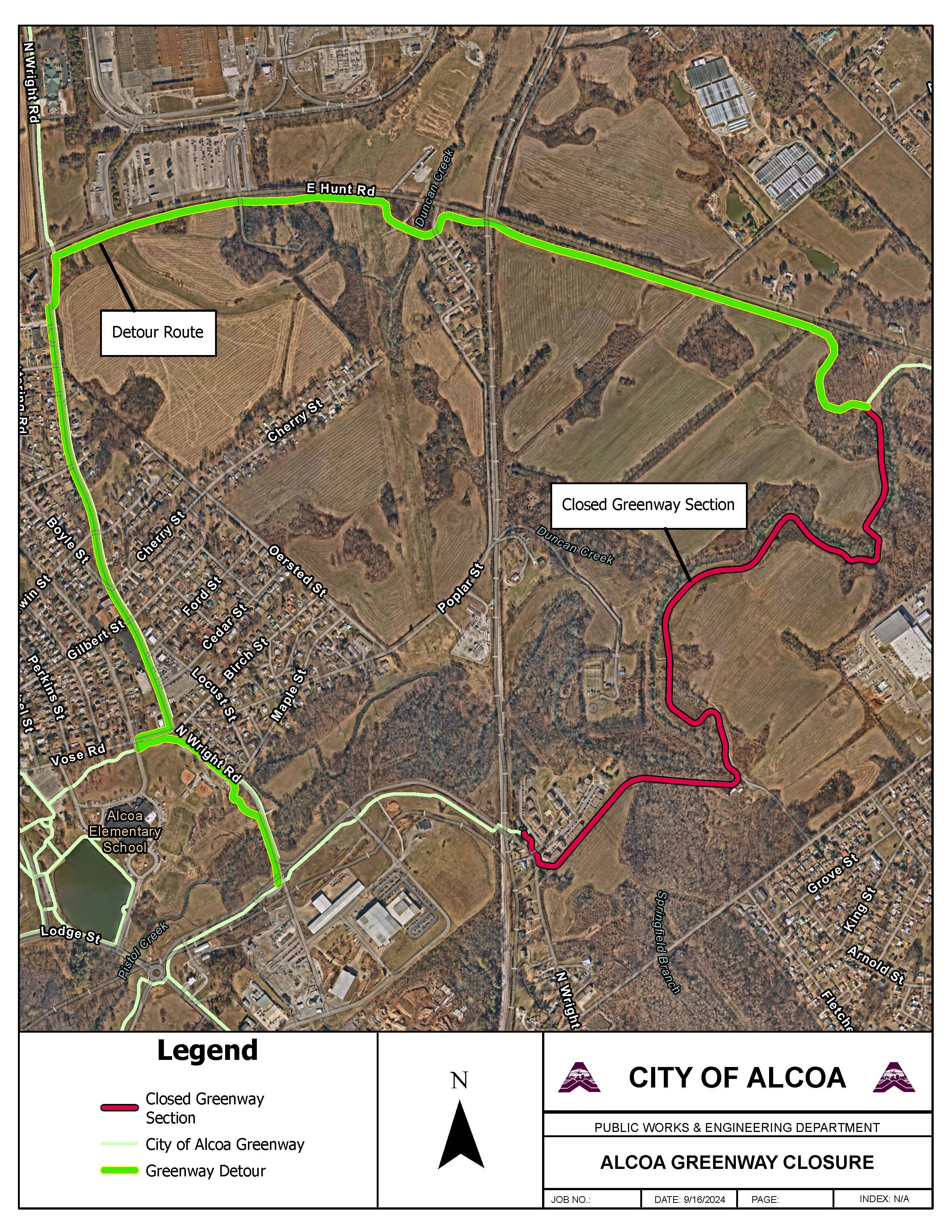GreenwayClosure with detour route